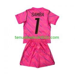 Uitshirt Frankrijk Keeper Brice Samba 1 Voetbalteneu Kinderen WK 2026 S-S