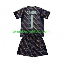 Thuisshirt Frankrijk Keeper Brice Samba 1 Voetbalteneu Kinderen WK 2026 S-S