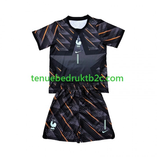 Thuisshirt Frankrijk Keeper Brice Samba 1 Voetbalteneu Kinderen WK 2026 S-S