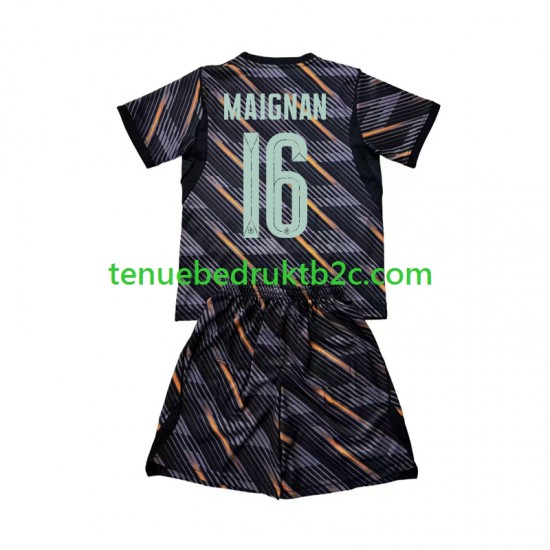 Thuisshirt Frankrijk Keeper Mike Maignan 16 Voetbalteneu Kinderen WK 2026 S-S