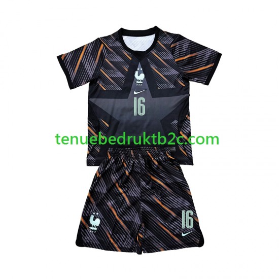 Thuisshirt Frankrijk Keeper Mike Maignan 16 Voetbalteneu Kinderen WK 2026 S-S