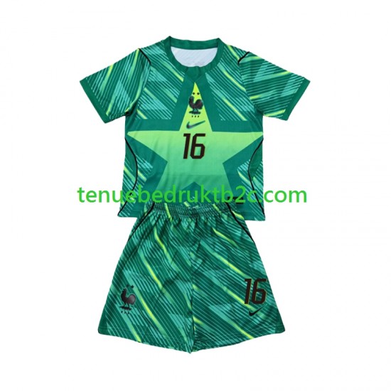 3de shirt Frankrijk Keeper Mike Maignan 16 Voetbalteneu Kinderen WK 2026 S-S
