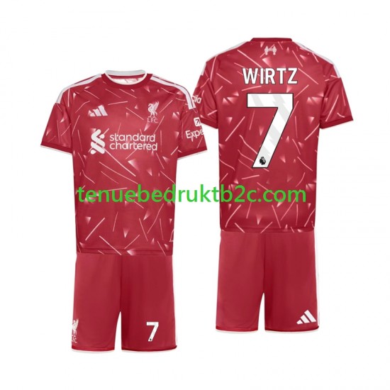 Thuisshirt Liverpool Florian Wirtz 7 Voetbalteneu Kinderen 2026-27 S-S