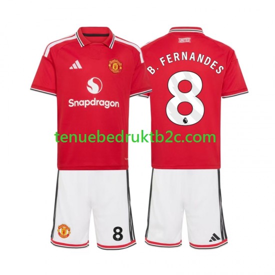 Thuisshirt Manchester United Bruno Fernandes 8 Voetbalteneu Kinderen 2026-27 S-S