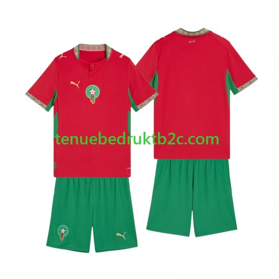 Thuisshirt Marokko Voetbalteneu Kinderen 2026 S-S