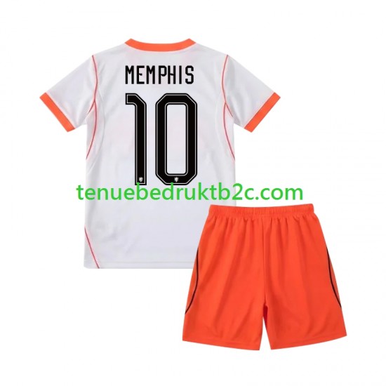Uitshirt Nederland Memphis Depay 10 Voetbalteneu Kinderen WK 2026 S-S