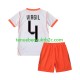 Uitshirt Nederland Virgil van Dijk 4 Voetbalteneu Kinderen WK 2026 S-S
