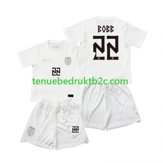 3de shirt Noorwegen Oscar Bobb 22 Voetbalteneu Kinderen WK 2026 S-S