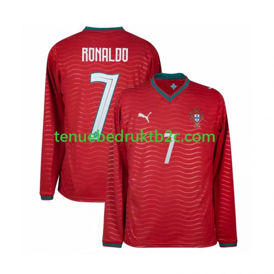 Thuisshirt Portugal Cristiano Ronaldo 7 Mannen WK 2026 L-S