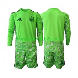 Spanje Keeper 6th Green color Voetbalteneu Kinderen WK 2026 L-S
