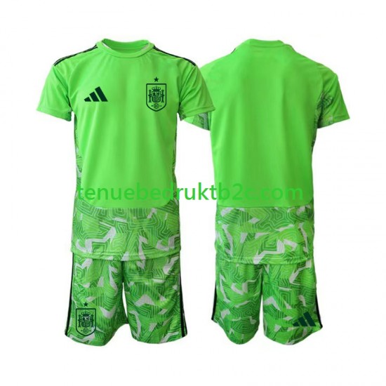 Spanje Keeper 6th Green color Voetbalteneu Kinderen WK 2026 S-S