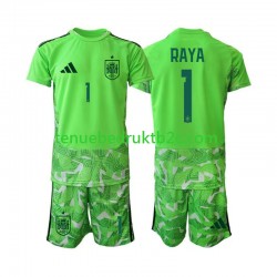 Spanje Keeper David Raya 1 6th Green color Voetbalteneu Kinderen WK 2026 S-S