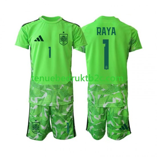 Spanje Keeper David Raya 1 6th Green color Voetbalteneu Kinderen WK 2026 S-S