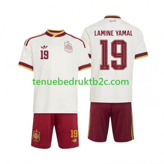 Uitshirt Spanje Lamine Yamal 19 Voetbalteneu Kinderen WK 2026 S-S