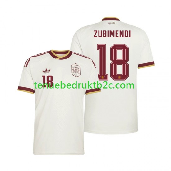 Uitshirt Spanje Martin Zubimendi 18 Mannen WK 2026 S-S