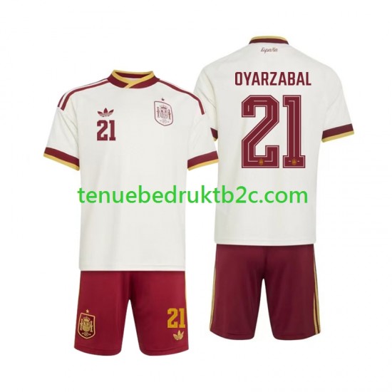Uitshirt Spanje Mikel Oyarzabal 21 Voetbalteneu Kinderen WK 2026 S-S