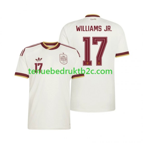 Uitshirt Spanje Nico Williams 17 Mannen WK 2026 S-S