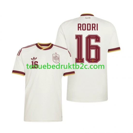 Uitshirt Spanje Rodri 16 Mannen WK 2026 S-S