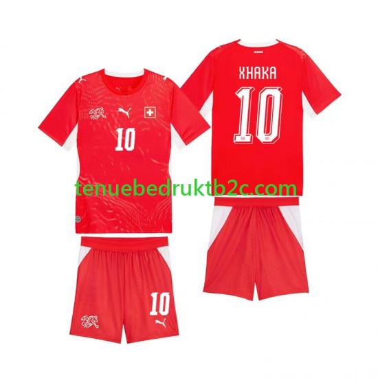 Thuisshirt Zwitserland Granit Xhaka 10 Voetbalteneu Kinderen WK 2026 S-S