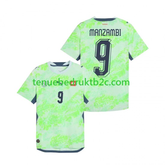 Uitshirt Zwitserland Johan Manzambi 9 Mannen WK 2026 S-S