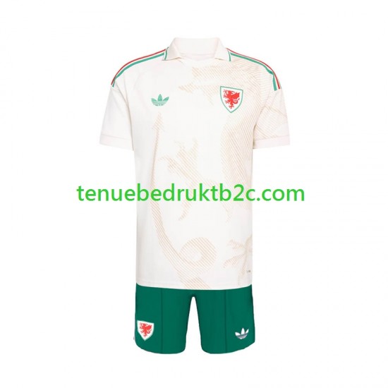 Uitshirt Wales Voetbalteneu Kinderen WK 2026 S-S