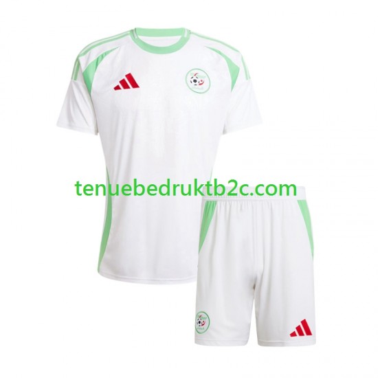 Thuisshirt Algerije Voetbalteneu Kinderen 2024-25 S-S