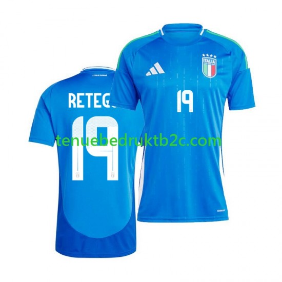 Thuisshirt Italië Mateo Retegui 19 Mannen 2024 S-S