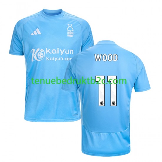 3de shirt Nottingham Forest Chris Wood 11 Mannen 2024-25 S-S