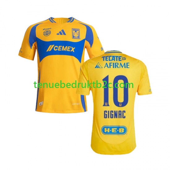 Thuisshirt Tigres UANL Gignac 10 Mannen 2024-25 S-S