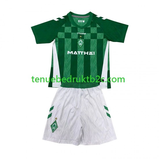 Thuisshirt Werder Bremen Voetbalteneu Kinderen 2024-25 S-S