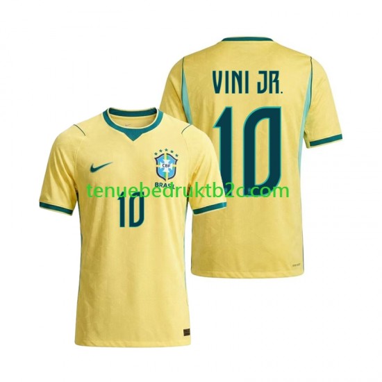 Thuisshirt Brazilië Vinicius Junior 10 Mannen WK 2026 S-S