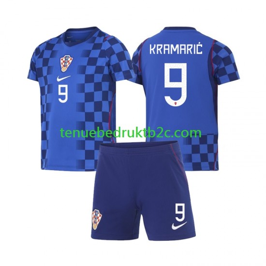 Uitshirt Kroatië Andrej Kramaric 9 Voetbalteneu Kinderen WK 2026 S-S