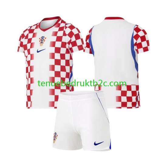 Thuisshirt Kroatië Voetbalteneu Kinderen WK 2026 S-S