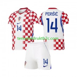 Thuisshirt Kroatië Ivan Perisic 14 Voetbalteneu Kinderen WK 2026 S-S
