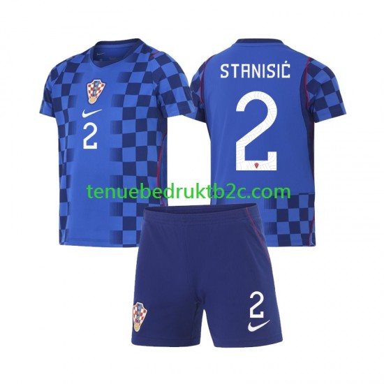 Uitshirt Kroatië Josip Stanisic 2 Voetbalteneu Kinderen WK 2026 S-S