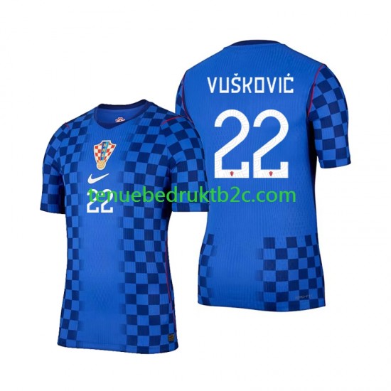 Uitshirt Kroatië Luka Vuskovic 22 Mannen WK 2026 S-S