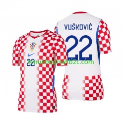 Thuisshirt Kroatië Luka Vuskovic 22 Mannen WK 2026 S-S