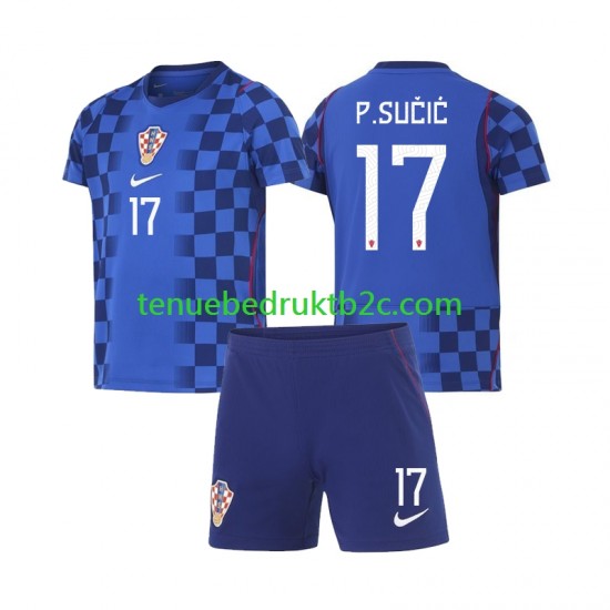 Uitshirt Kroatië Petar Sucic 17 Voetbalteneu Kinderen WK 2026 S-S