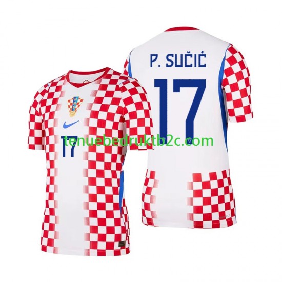 Thuisshirt Kroatië Petar Sucic 17 Mannen WK 2026 S-S