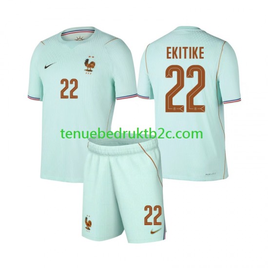 Uitshirt Frankrijk Hugo Ekitike 22 Voetbalteneu Kinderen WK 2026 S-S