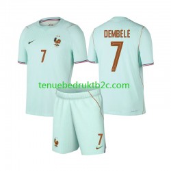 Uitshirt Frankrijk Ousmane Dembele 7 Voetbalteneu Kinderen WK 2026 S-S