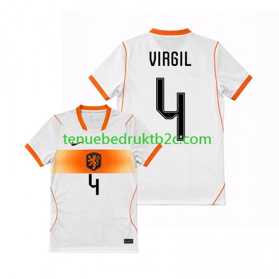 Uitshirt Nederland Virgil van Dijk 4 Mannen WK 2026 S-S