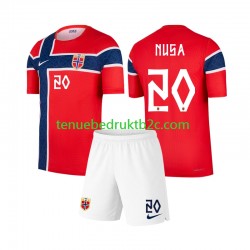 Thuisshirt Noorwegen Antonio Nusa 20 Voetbalteneu Kinderen WK 2026 S-S