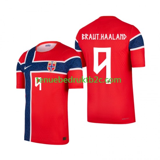 Thuisshirt Noorwegen Erling Haaland 9 Mannen WK 2026 S-S