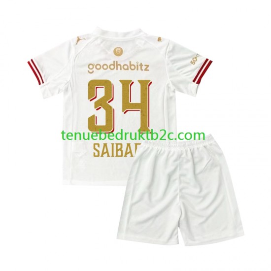 4de shirt PSV Eindhoven Ismael Saibari 34 Efteling Voetbalteneu Kinderen 2025-26 S-S