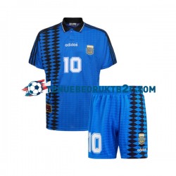 Uitshirt Retro Argentinië MARADONA 10 Voetbalteneu Kinderen 1994 S-S