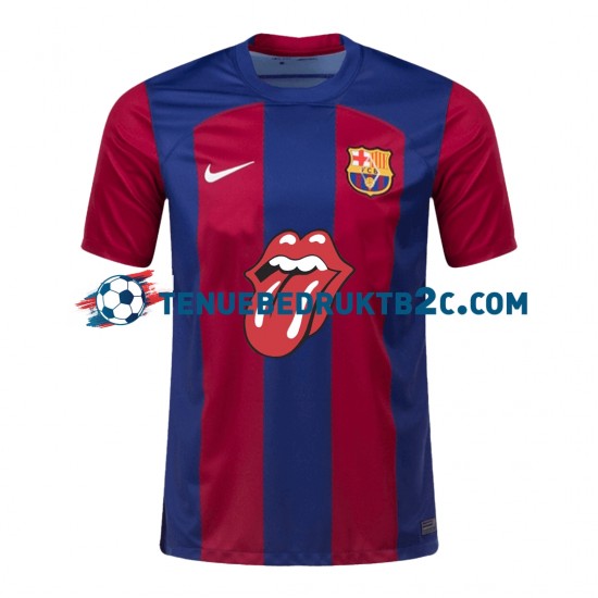 Thuisshirt FC Barcelona Rolling Stones Mannen 2023-24 S-S