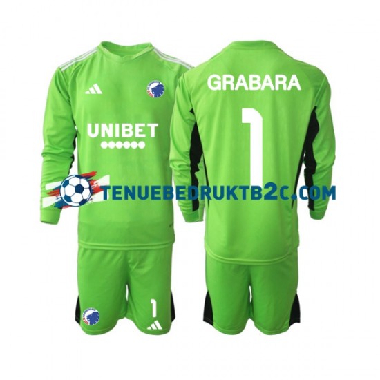 4de shirt FC Kopenhagen Keeper GRABARA 1 Voetbalteneu Kinderen 2023-24 L-S