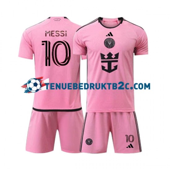 Thuisshirt Inter Miami Lionel Messi 10 Voetbalteneu Kinderen 2024 S-S