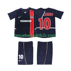 Thuisshirt Retro AC Milan RONALDINHO 10 2003 Voetbalteneu Kinderen 2002 S-S